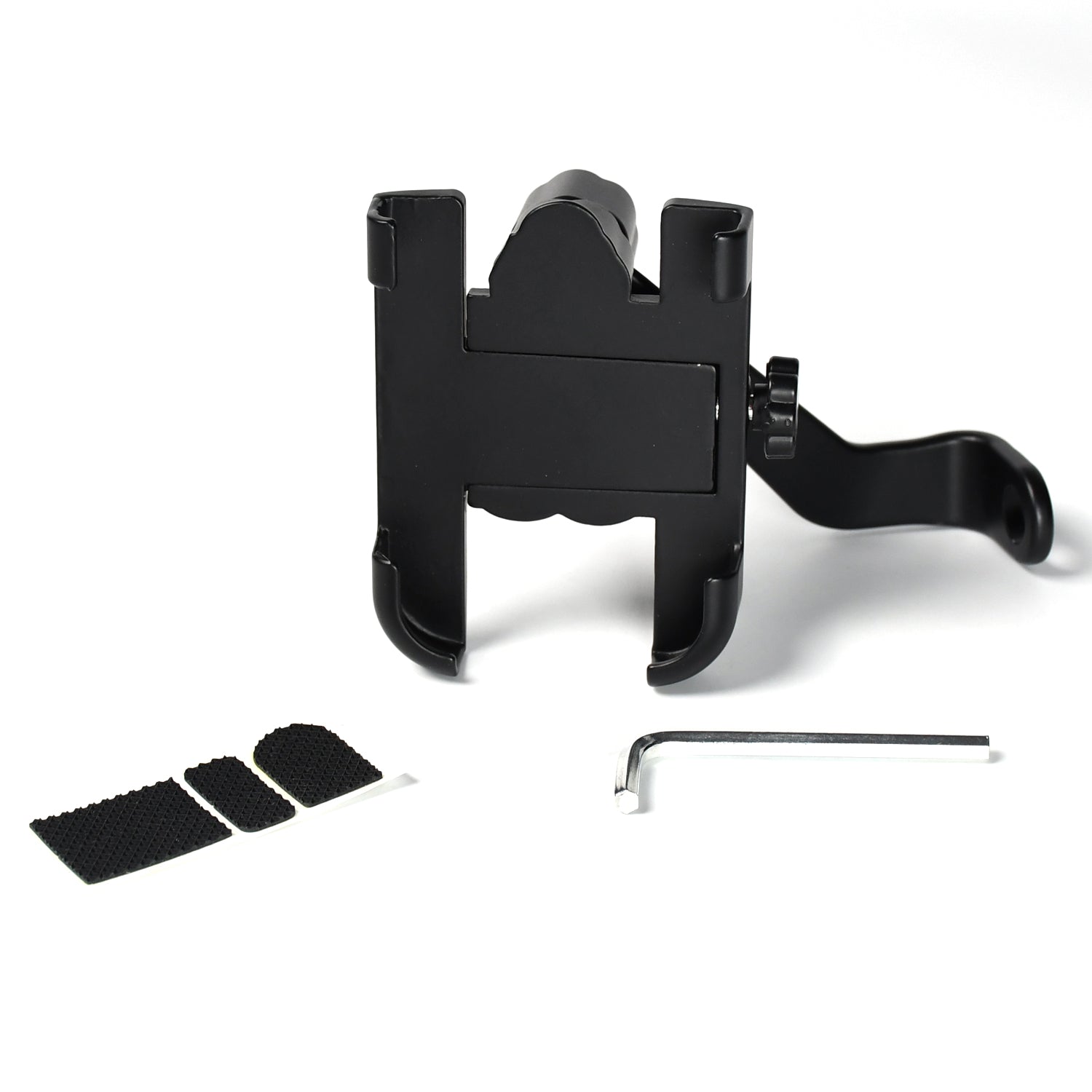 6706 Mobile Phone Holder With Easy Adjustable Rear View Mirror Mount Solid Metal Cradle Stand Suitable for Bike & Mobile Phones DeoDap 6706 Mobile Phone Holder With Easy Adjustable Rear View Mirror Mount Solid Metal Cradle Stand Suitable for Bike & Mobile Phones DeoDap